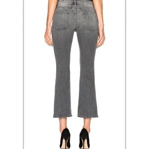 Frame Denim Le Crop Mini Boot Chamber Grey